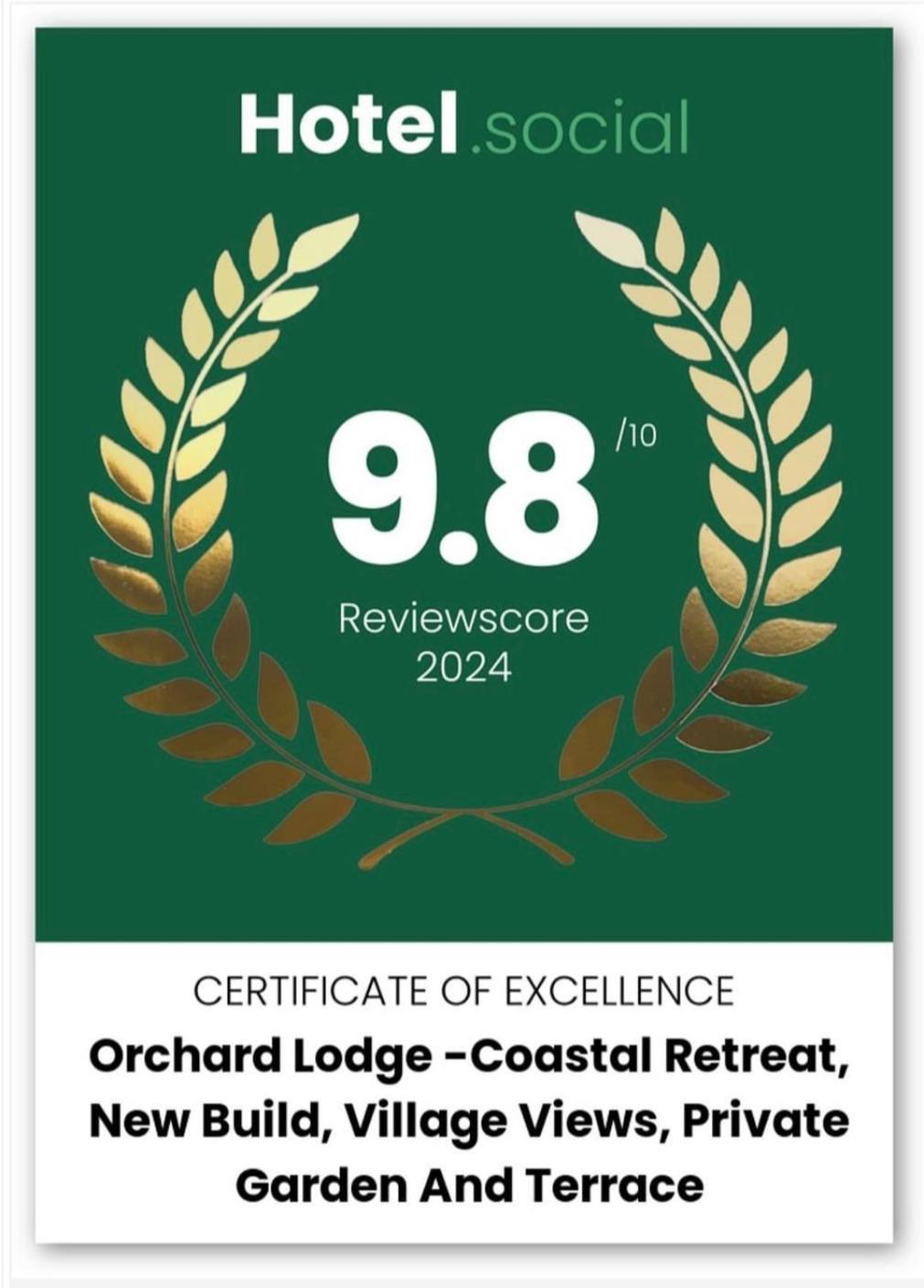 Orchard Lodge -Coastal Retreat, New Build, Village Views, Private Garden And Terrace Saint Brides Major ภายนอก รูปภาพ